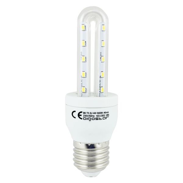 LED B5 T3 2U E27 6W 6500K 480Lm