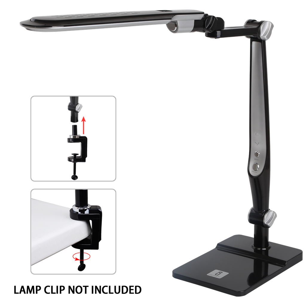 LED Bureau - Tafellamp 02 Zwart 10W