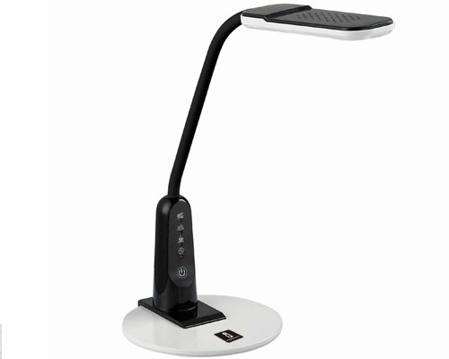 LED Bureau -  tafellamp 04 Zwart 6W 5000K (Touch&Dimming)