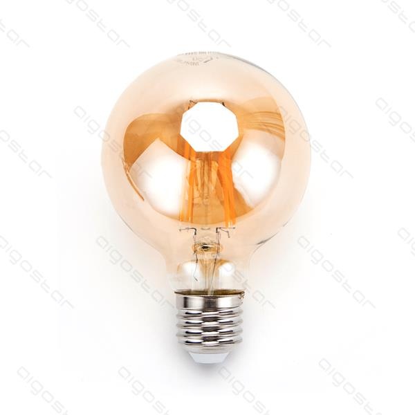 LED Gloeidraad G80 E27 6W 2200K AMBER(Warm licht) 550lm