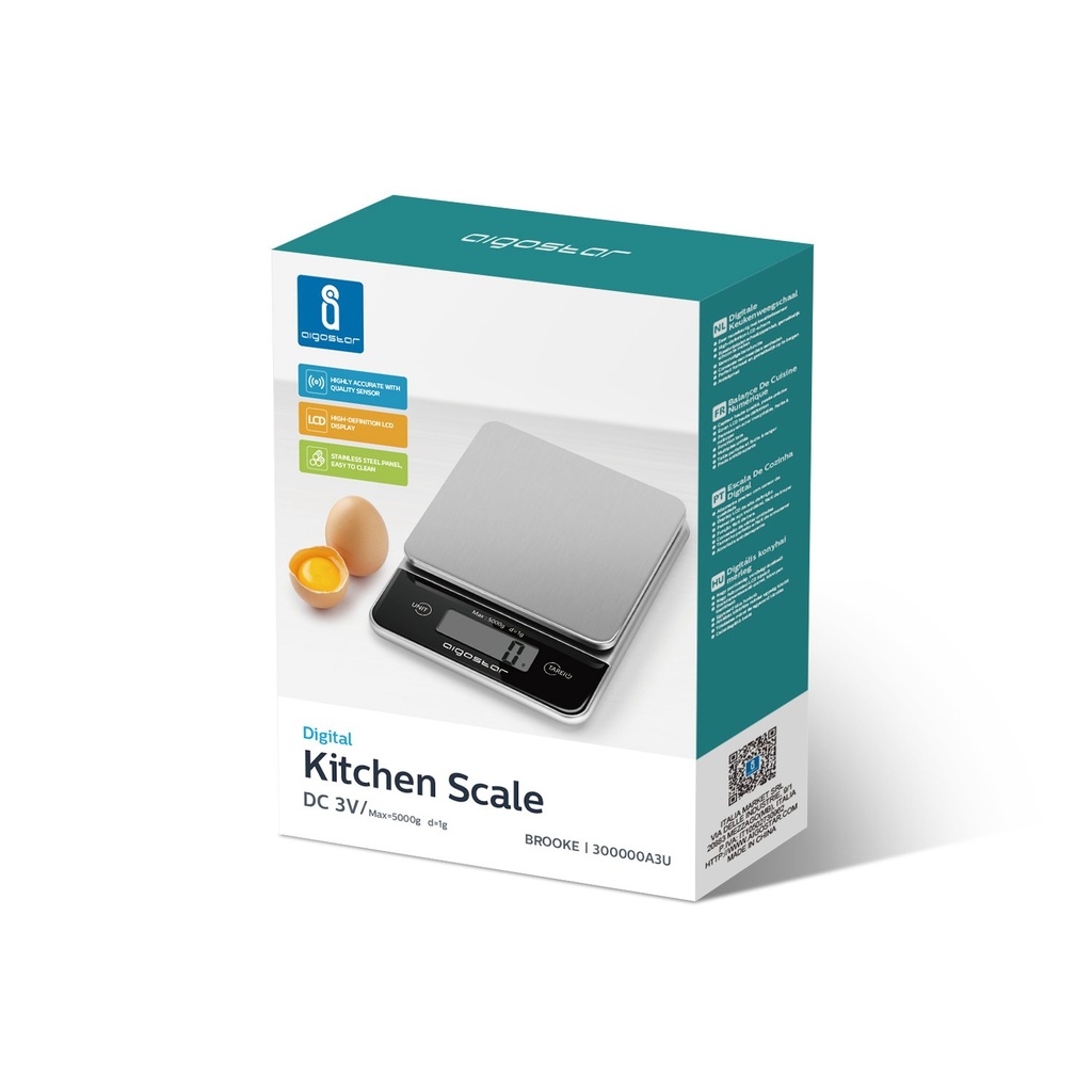 Digitale RVS keukenweegschaal 5kg