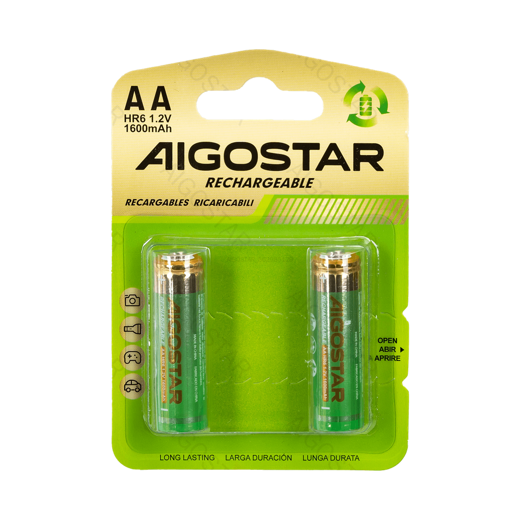 Oplaadbare batterij HR6 (AA) 1600mAh 1.2V 2st