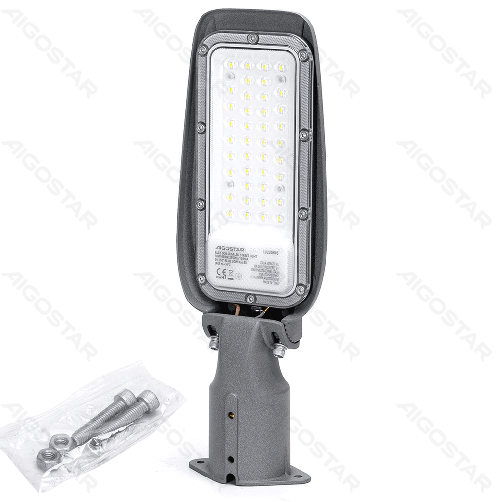 DOB LED slanke straatlantaarn 30W
