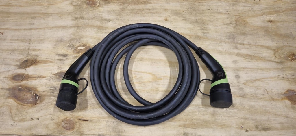 Laadkabel type 2 naar type 2 7Kw 32A  1-fase 7 meter