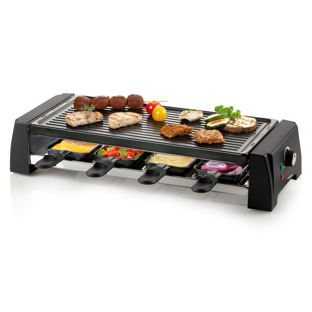 DOMO Steengrill-grill-raclette 8 personen