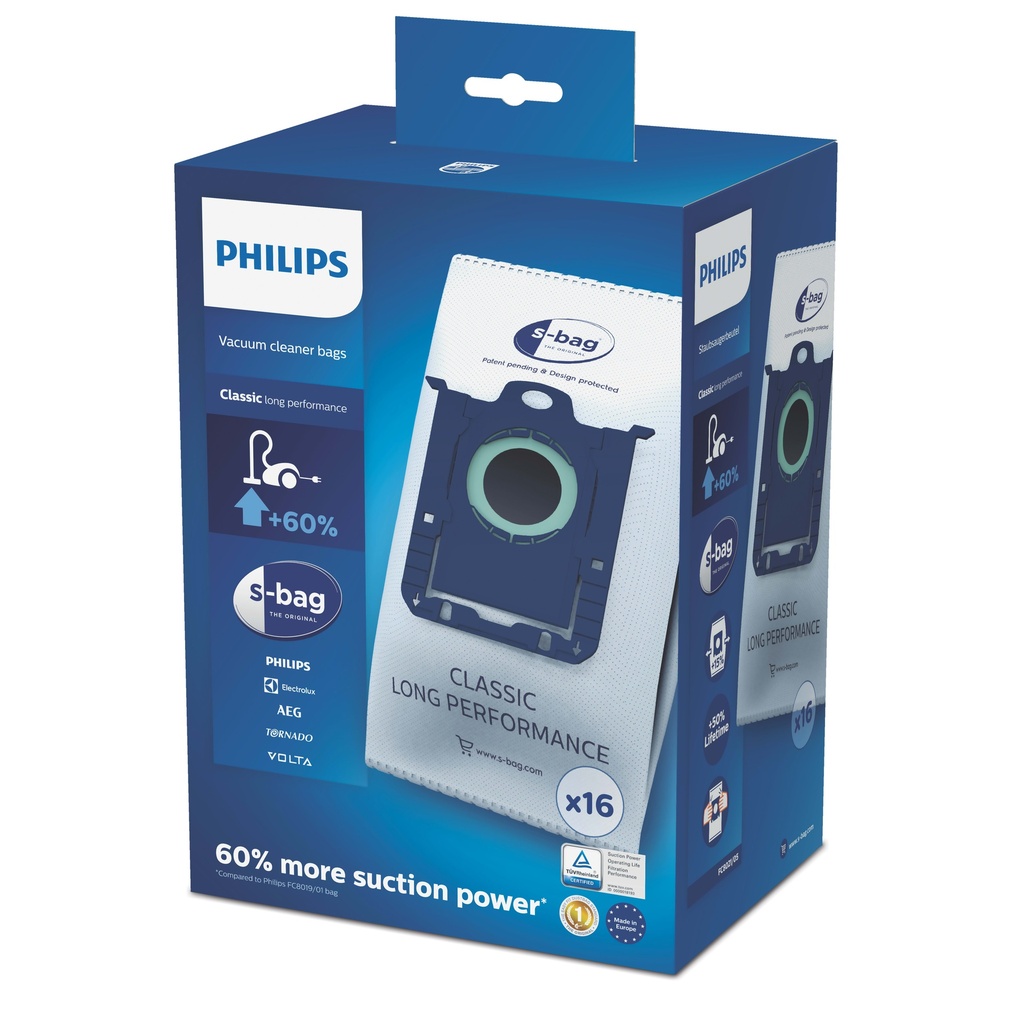 Philips Consumer Stofzakset S-bag Long Performance 4st