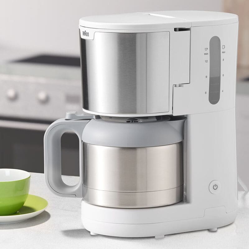 BRAUN Koffiezet Purshine wit met thermos