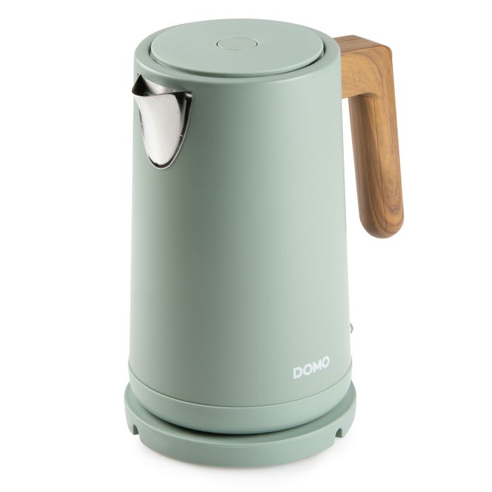 DOMO Waterkoker groen Wood You