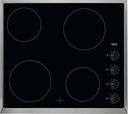 AEG Kookplaat vitro 60cm 4 zones inox rand