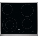 AEG Kookplaat vitro 60cm 4 zones inox rand