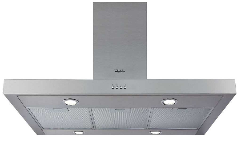 WHIRLPOOL Afzuiggkap decoratief 90cm inox