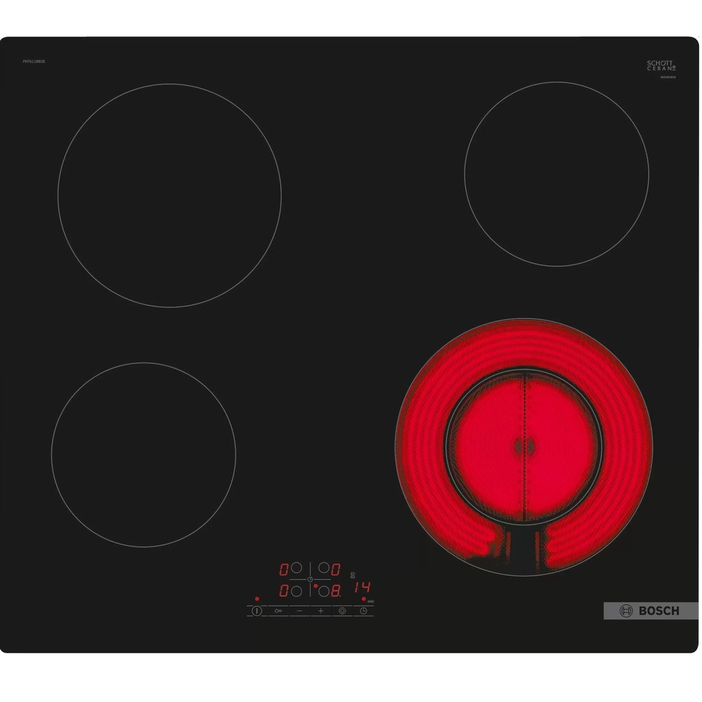 BOSCH Vitrokeramische kookplaat Serie 4 60cm