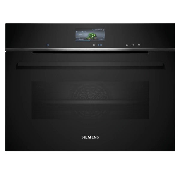 Siemens Huishoud Oven combi-stoom HC iQ700 45cm zwart
