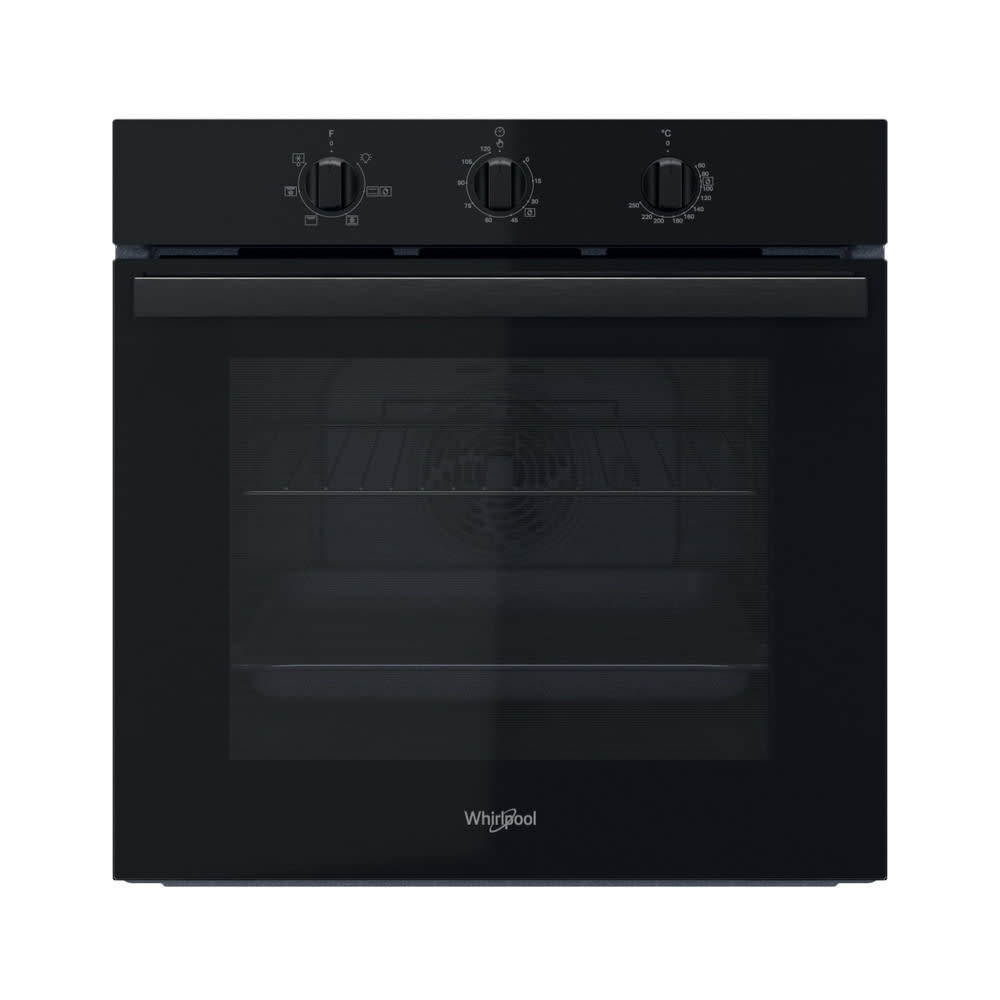 WHIRLPOOL Oven multifunctie 71L hydrolyse zwart