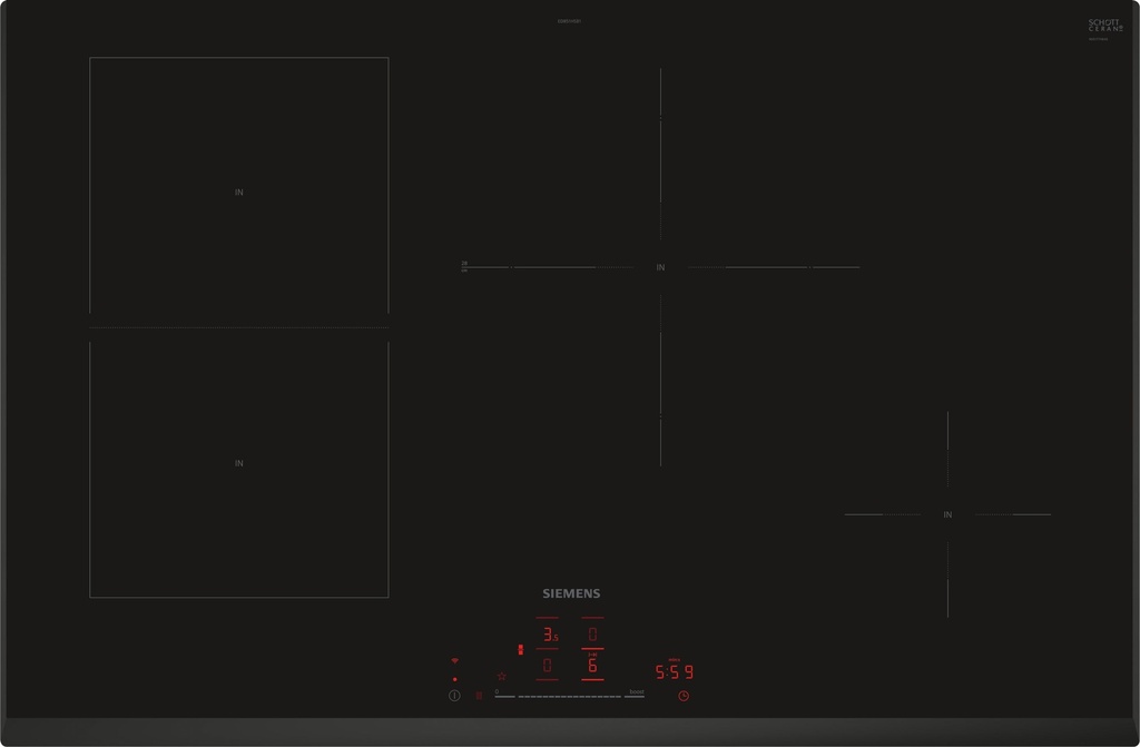 Siemens Huishoud Kookplaat HC - iQ500 Inductie 80 cm, com