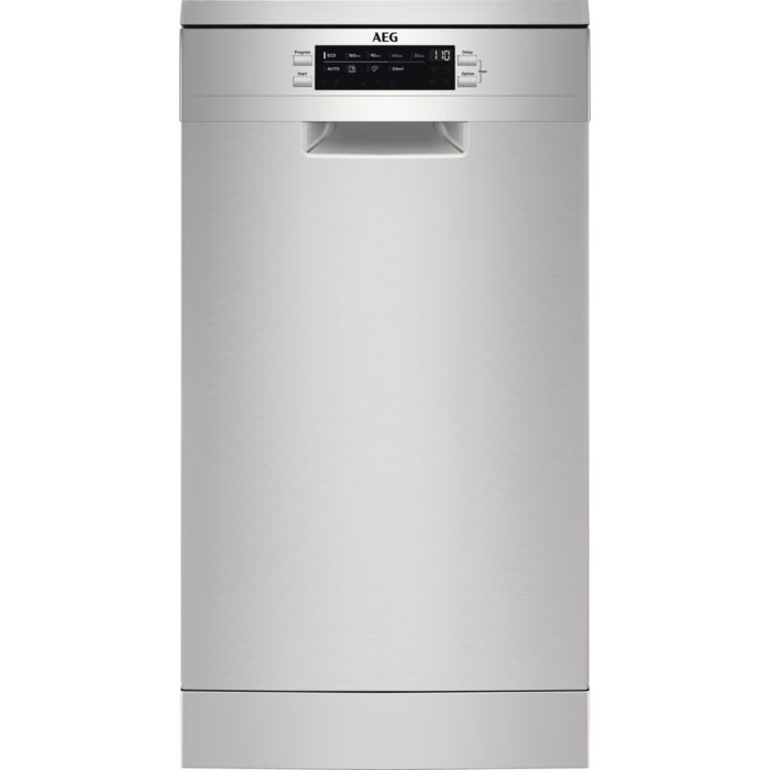 AEG Vaatwas vrijstaand 45cm inox E