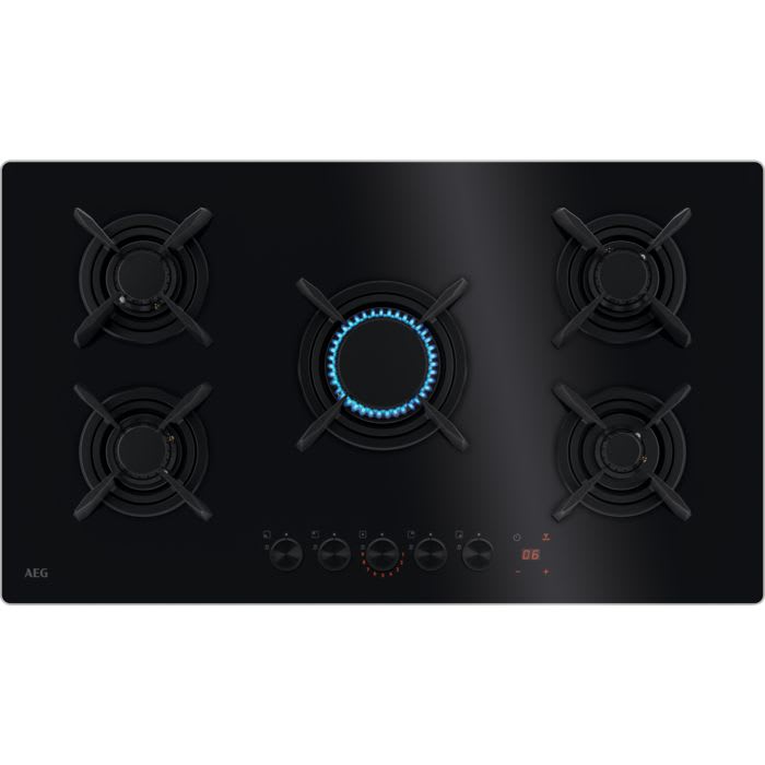 AEG Gaskookplaat 90cm gas op glas