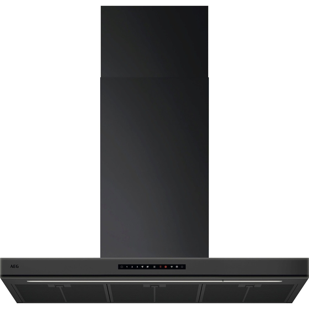 [NDB8791CT] AEG Schouwdampkap / 90cm / MattBlack Glass