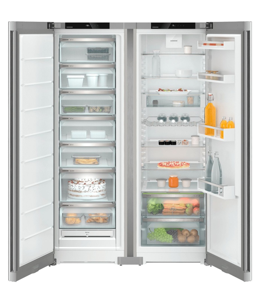 LIEBHERR Side-by-Side  Smartsteel Finish D