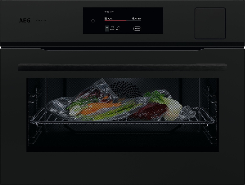[CS7900T] AEG Oven combi stoomoven Compact mat zwart