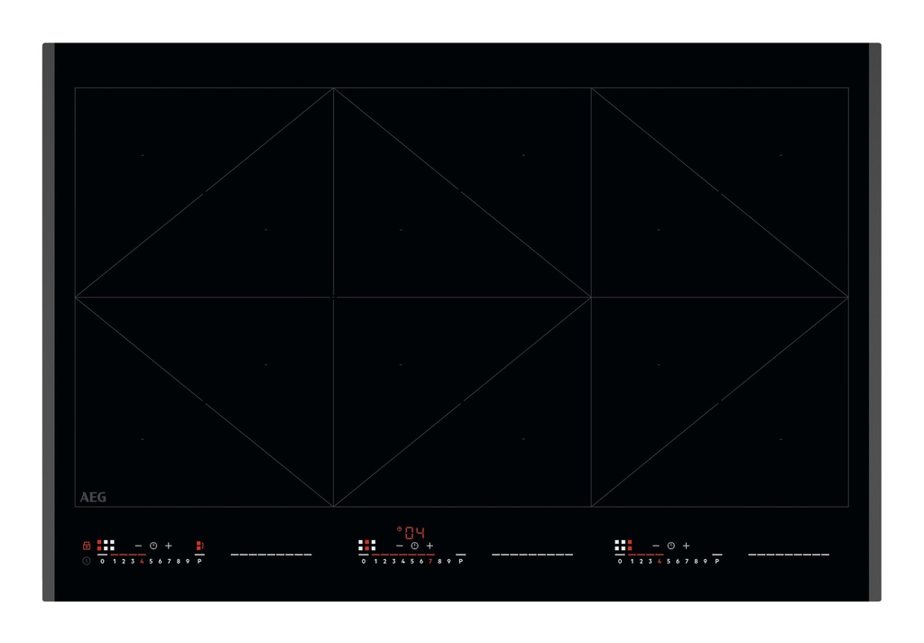 [NIR86T00FB] AEG Kookplaat inductie 80cm Totalflex