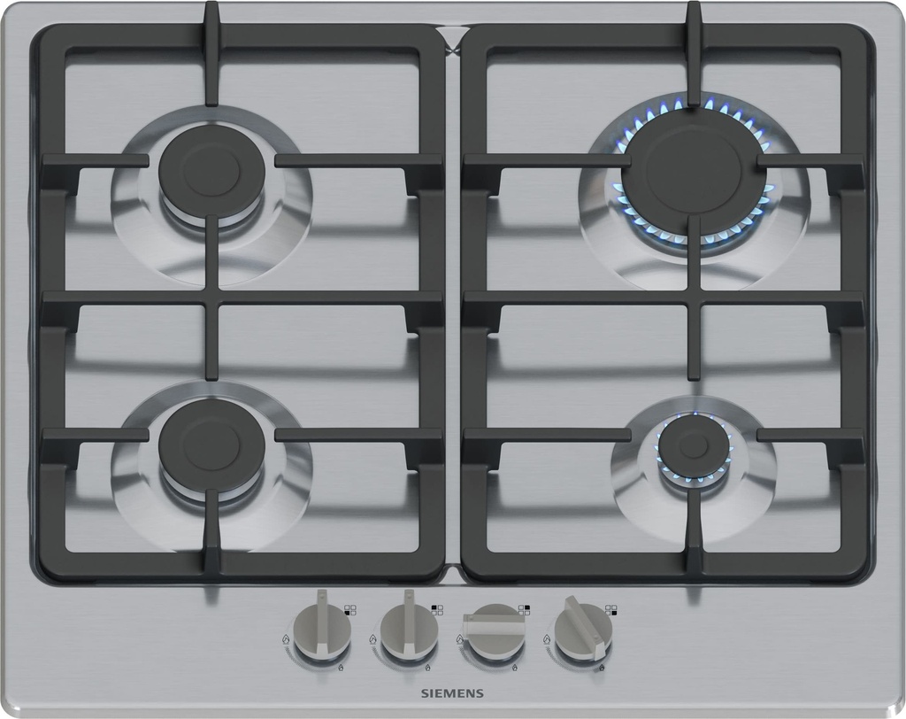 SIEMENS Gaskookplaat IQ300 60 cm inox