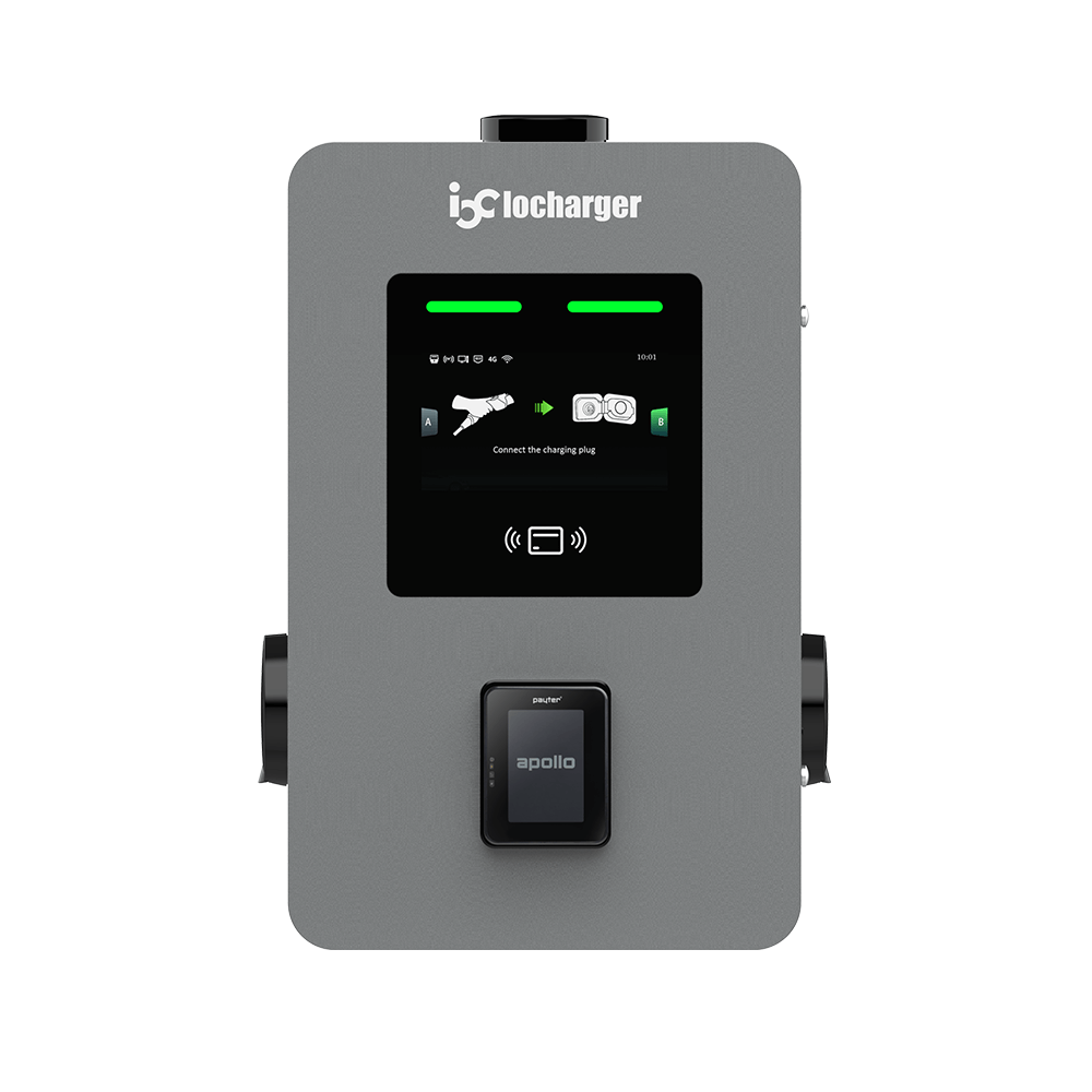 IOCharger IOCAW31 Dual AC Wallbox — 2×22kW Contactdoos