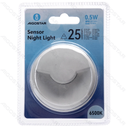 LED Night light Mains Light sensitive induced Round PC&PS White