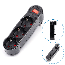 Aigostar Duitse stopcontactsplitter 1 naar 3 16A met schakelaar Stekkerdoosstijl