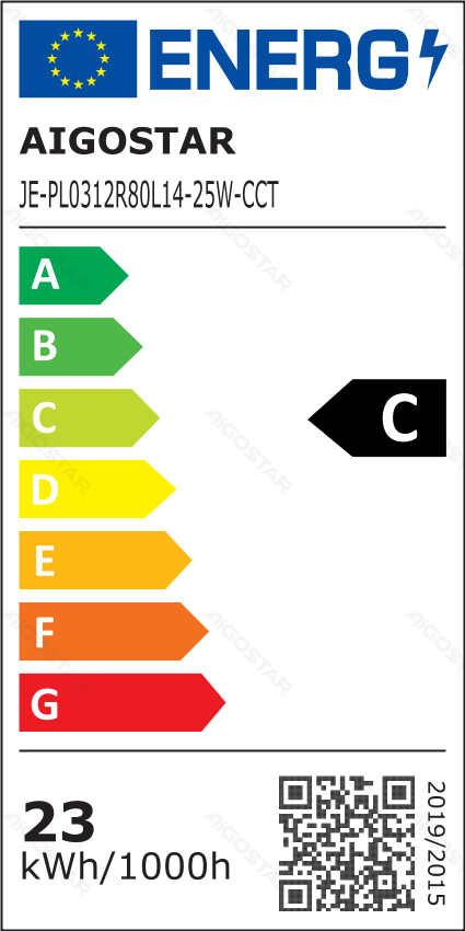 [B104062LR] Panneau lumineux LED à éclairage périphérique 25w 4000lm CCT avec cordon d'alimentation 1.5M