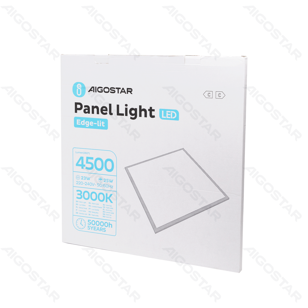 [B104062L2] LED Paneelverlichting Edge-lit Warm Licht Wit 25W 60x60cm