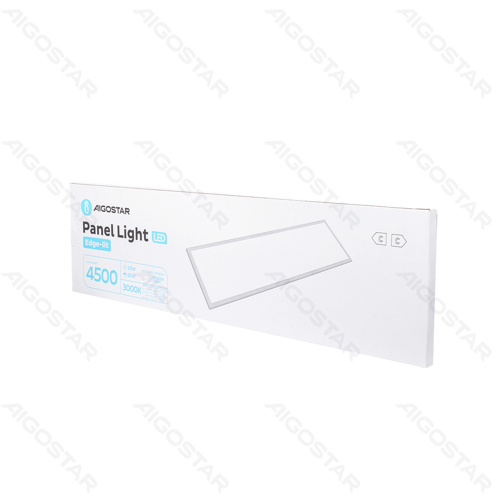 Aigostar LED Paneelverlichting Edge-lit Warm Licht Wit 25W 120x30cm