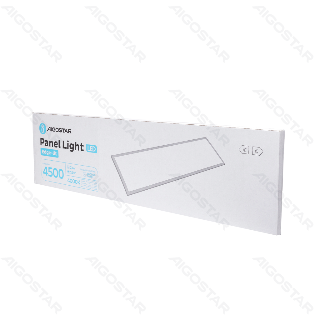 [B104062L6] LED Paneelverlichting Edge-lit Natuurlijk Licht Wit 25W 120x30cm