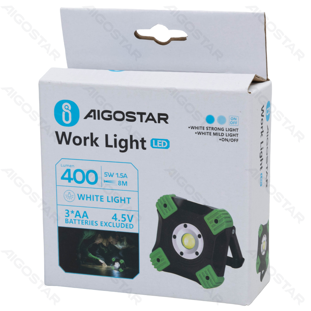Aigostar LED-werklamp 3*AA-batterij