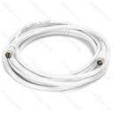 Câble TV RG6U avec connecteurs mâle-mâle et accessoires, 3m