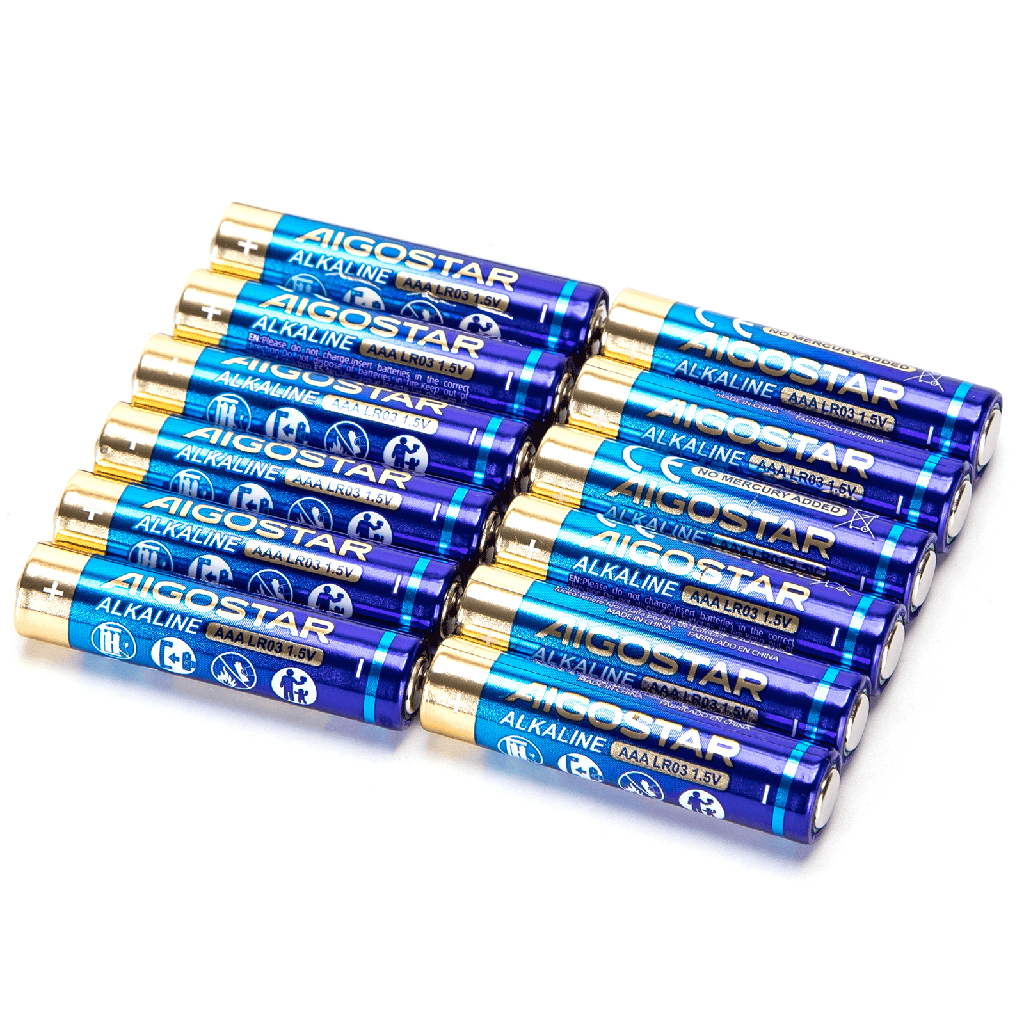 Aigostar Alkalinebatterij LR03(AAA) 1,5V 12 stuks