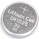 Button Cell CR1025 3V 5pcs