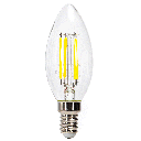 LED-Glühbirne (klar) C35 E14 8W