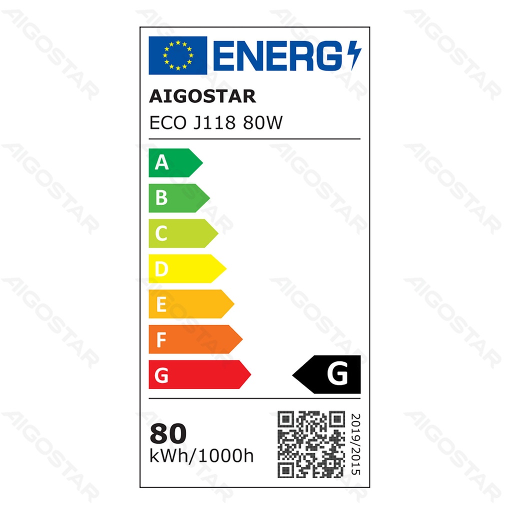 Aigostar R7S J118,80W 2900K 2 st