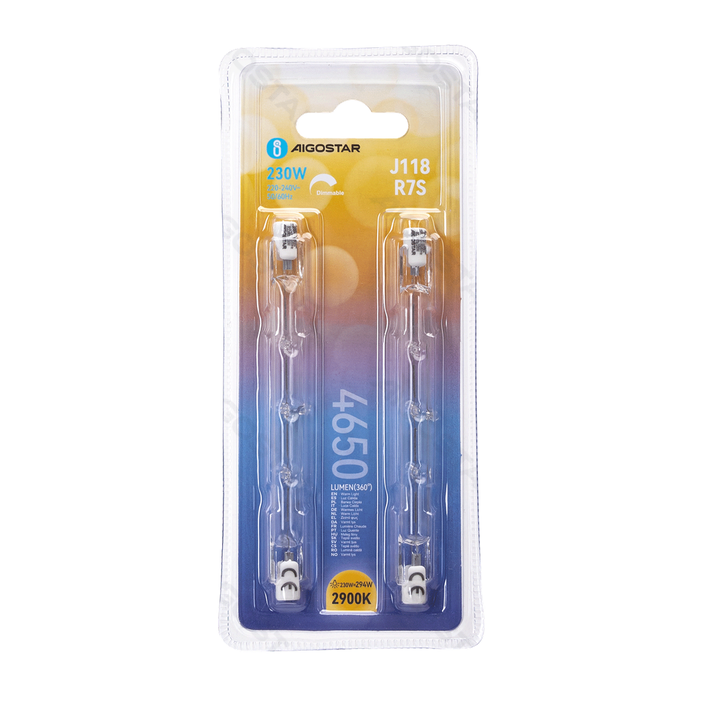 R7S J118 230W 2900K 2 Stück