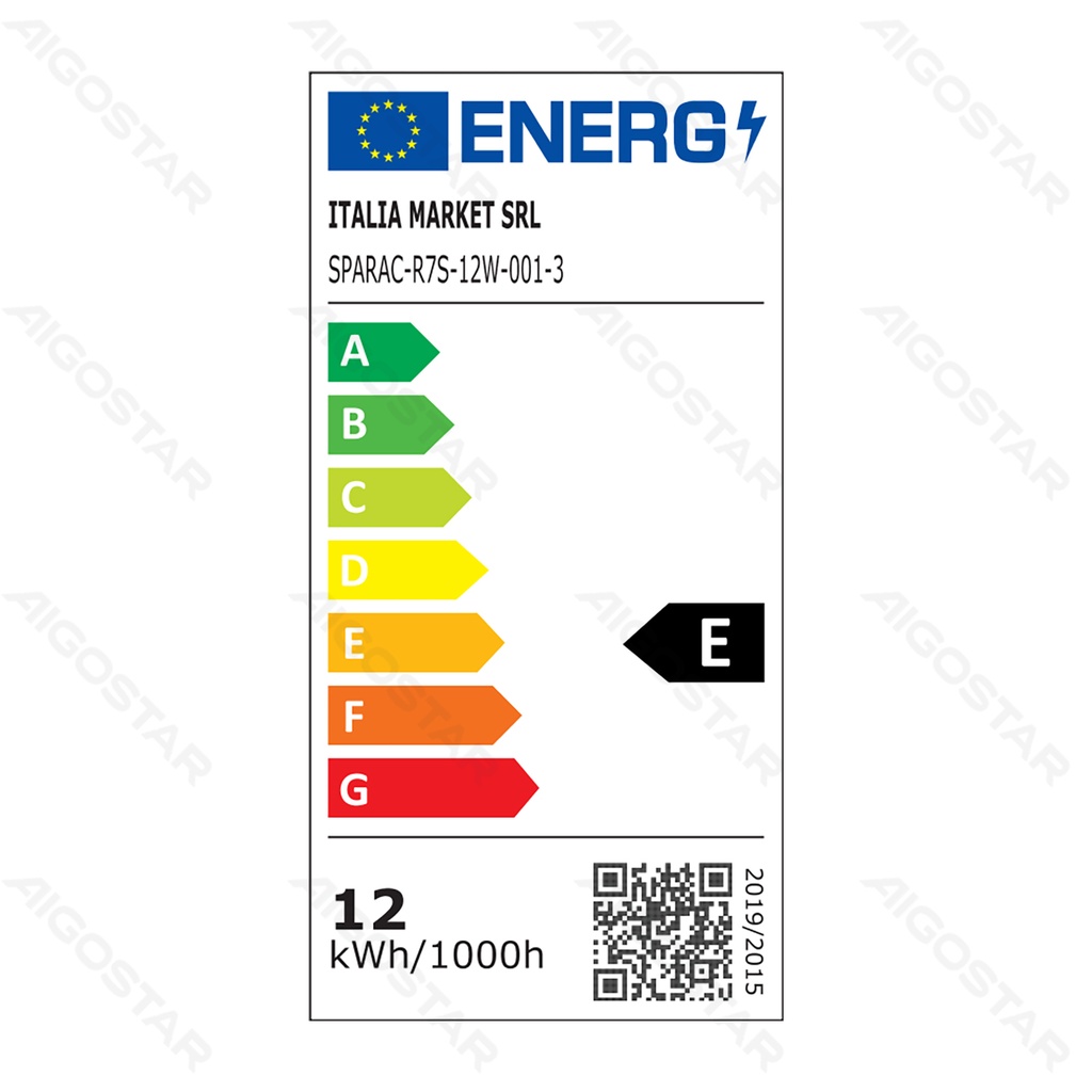[B10110RN4] Aigostar LED Lampkralen R7S 12W 118mm