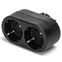 Aigostar Duitse stopcontactsplitter 1 naar 2 16A