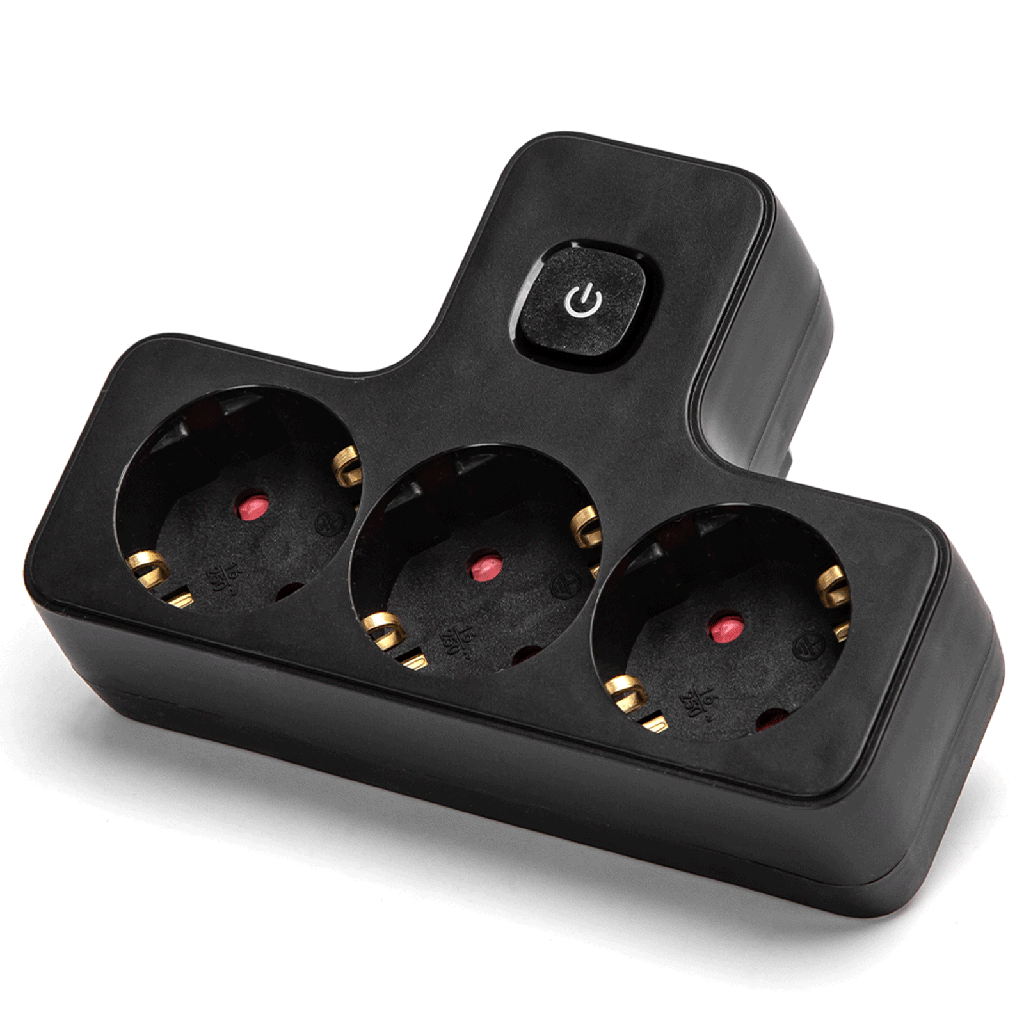 [B20102R5C] Duitse stopcontactsplitter 1 naar 3 16A