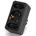 Duitse stopcontactsplitter 1 naar 3