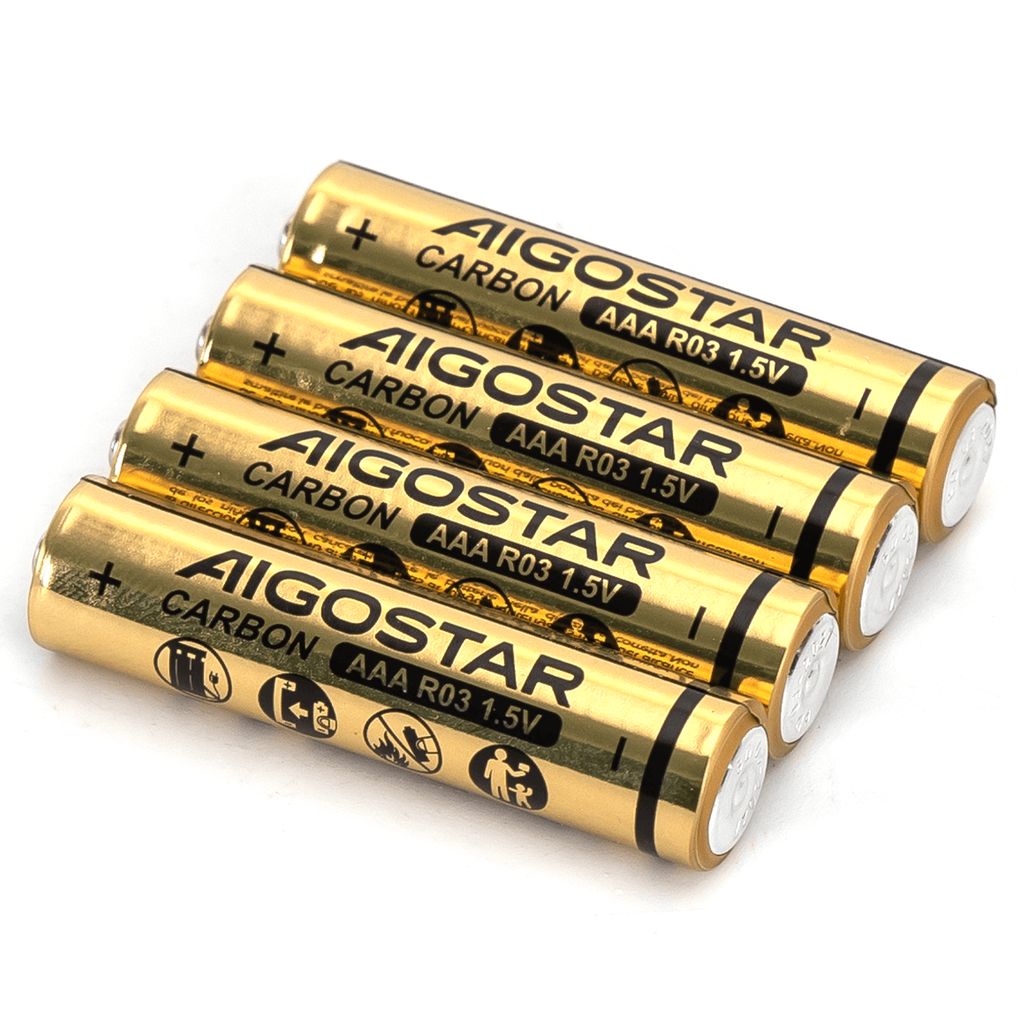 Aigostar Zink-Koolstof-Batterij R03 (AAA) 1.5V 4st