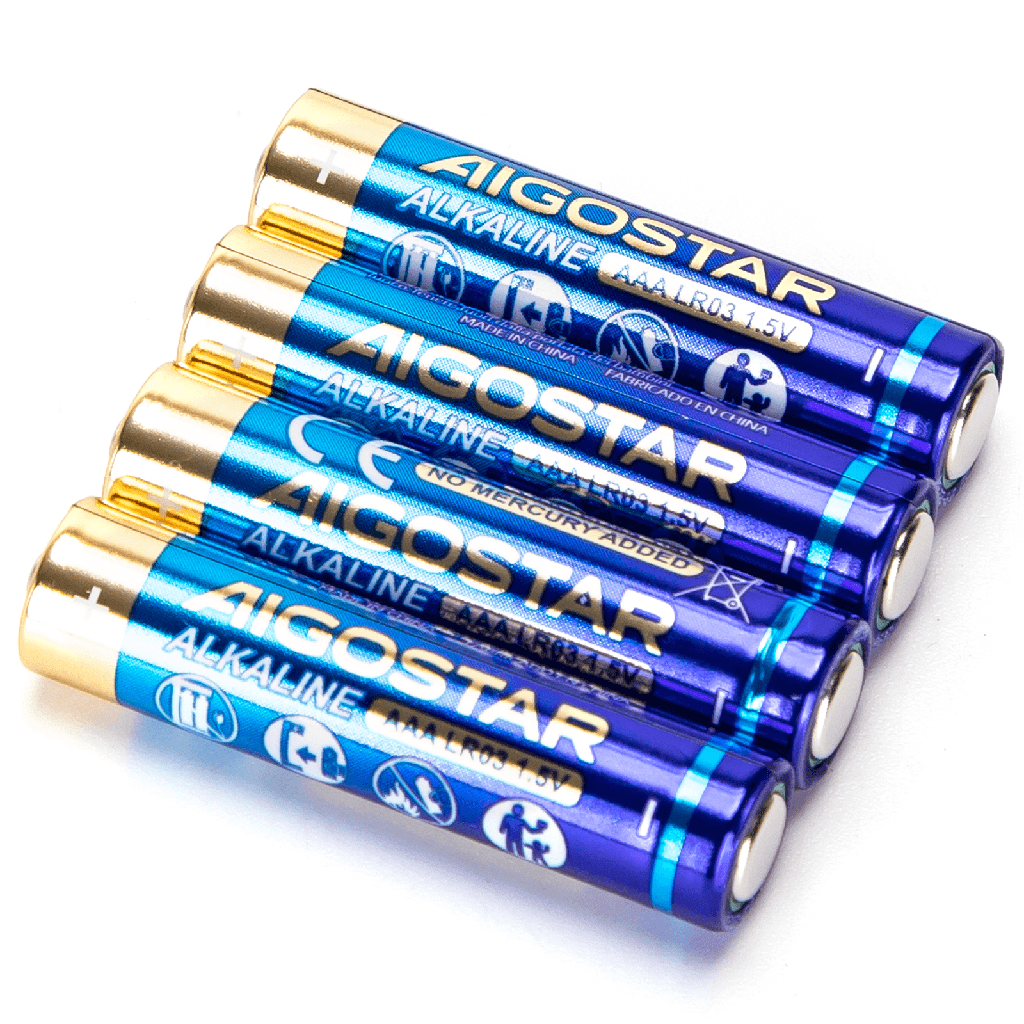 [B20107QT6] Aigostar Alkaline Batterij LR03 (AAA) 1.5V 4st