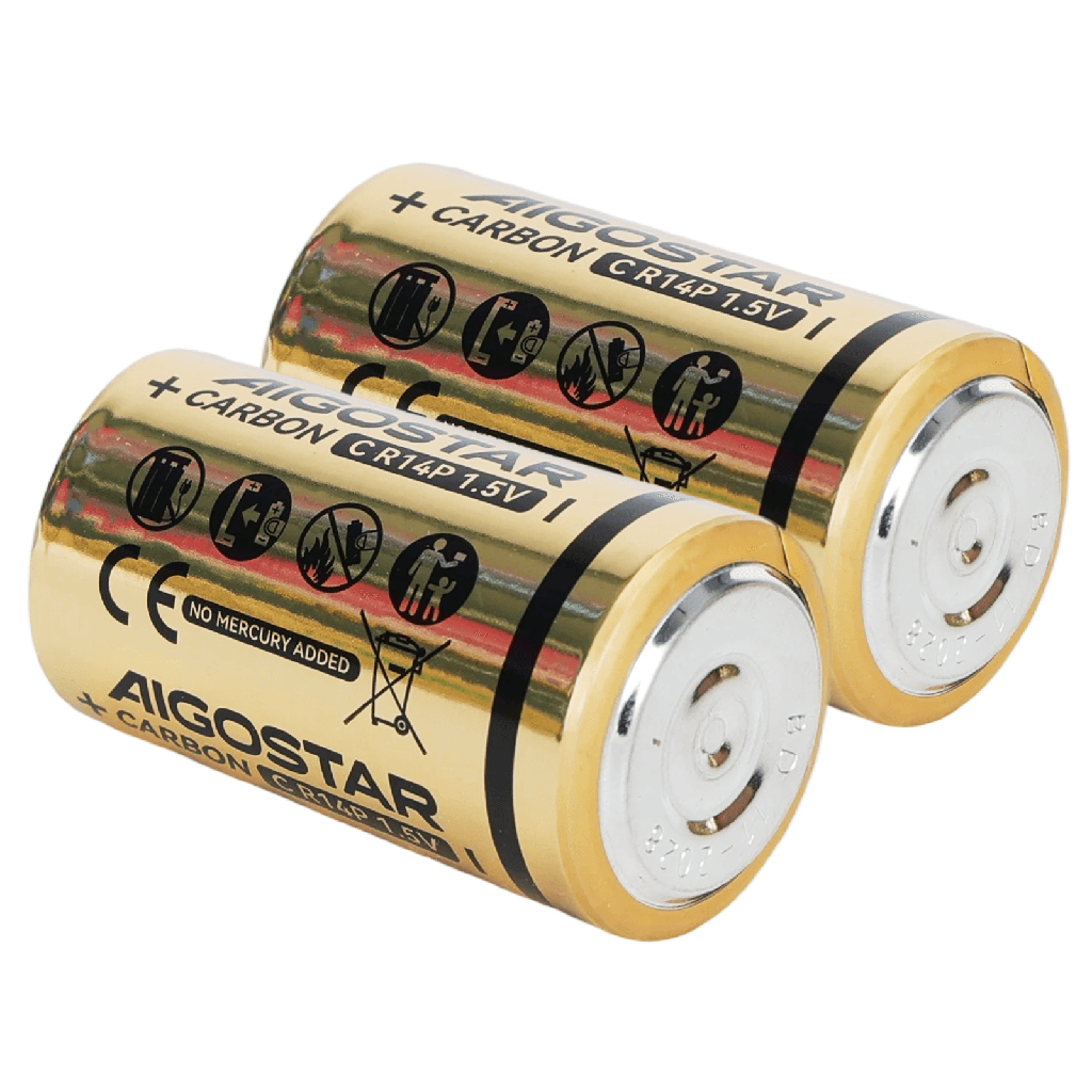 [B20107QT0] Aigostar Koolstof-zinkbatterij R14P C 1,5V 2 stuks