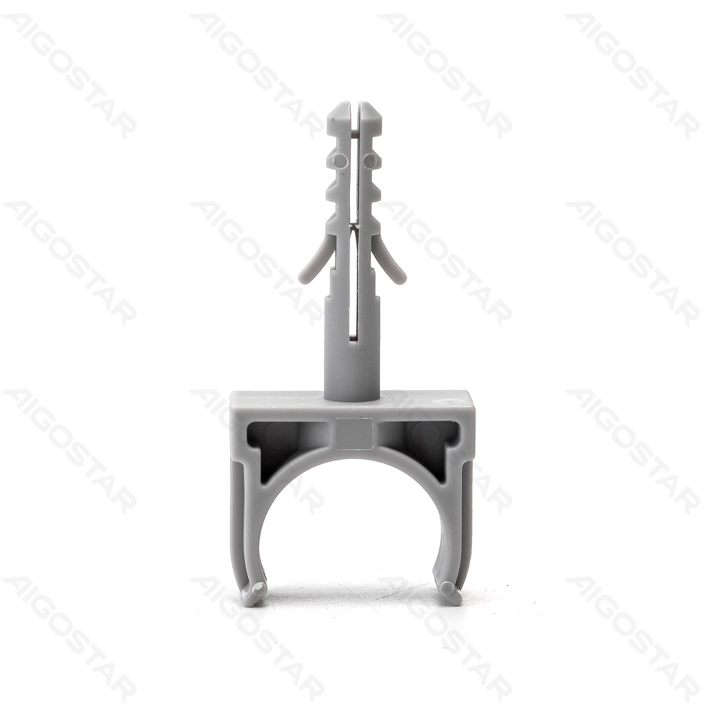 [B20104P6O] U-shaped PVC pipe clamp with expansion screw, Φ 20mm