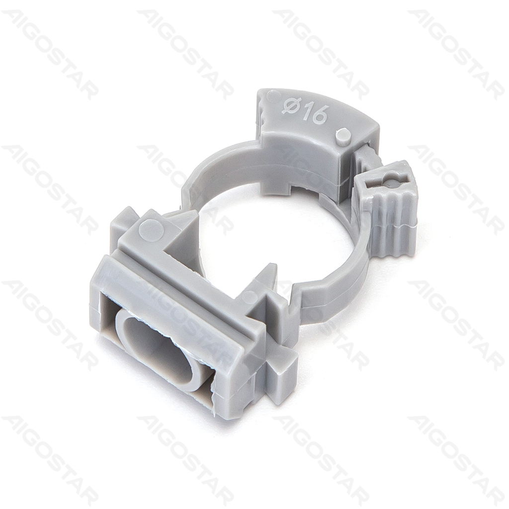 [B20104P6Q] Aigostar Intrekbare U-vormige PVC-buisklem Φ 16 mm