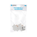 Aigostar PVC Vierkante Kabelgoot T-stuk Bocht Wit 25*16mm 4st